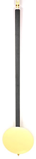 Pendulum 081: Kieninger 65cm x 140mm Timber Pendulum. (black lacquered shaft).