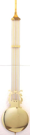 Pendulum 095: Kieninger 116cm x 170mm Lyre Pendulum