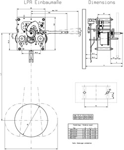 Movement dimensions LPR: LPR01